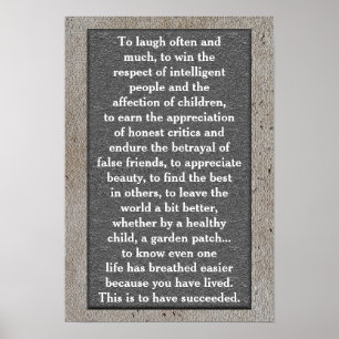 Um oft zu lachen - Kunstposter Poster