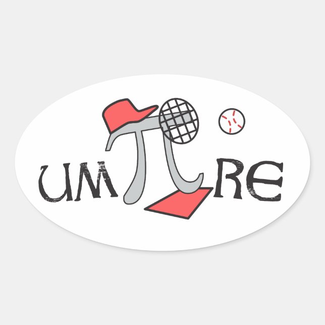 um-Pi-re - Funny Umpire Pi Symbol Stickers Pi Gift (Vorderseite)