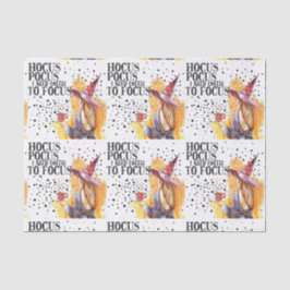 Um sich auf den Pokus zu konzentrieren, brauche ic Seidenpapier