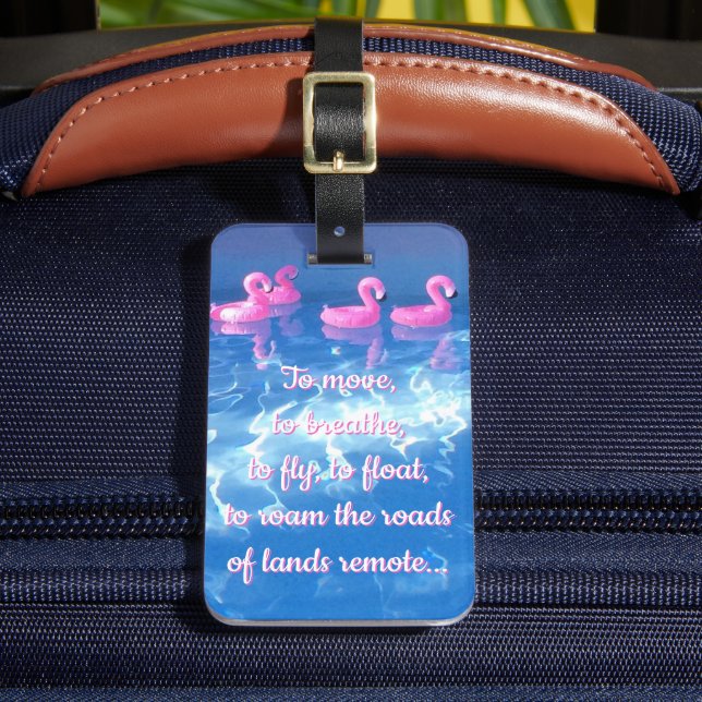 Um sich zu bewegen, zu atmen... Inspiration für Re Gepäckanhänger (Vorderseite Insitu 2)