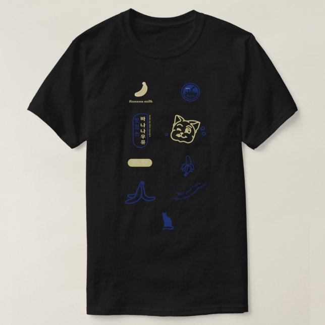 Um Sie herum Banana Milk Carton STICKERS HyunJin C T-Shirt (Design vorne)
