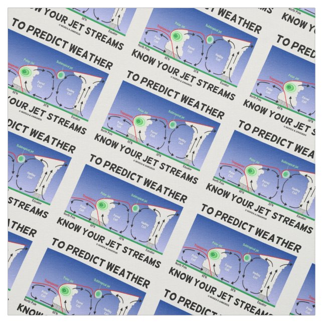 Um Wetter vorauszusagen kennen Sie Ihre Jetstreams Stoff (Muster)