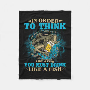 Um wie ein Fisch zu denken, muss man wie ein Fisch Fleecedecke