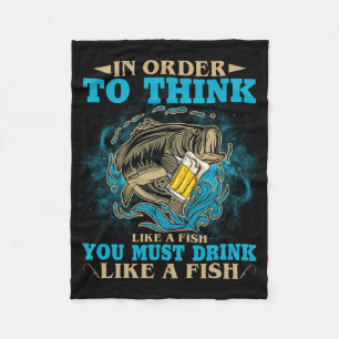 Um wie ein Fisch zu denken, musst du wie ein Fisch Fleecedecke