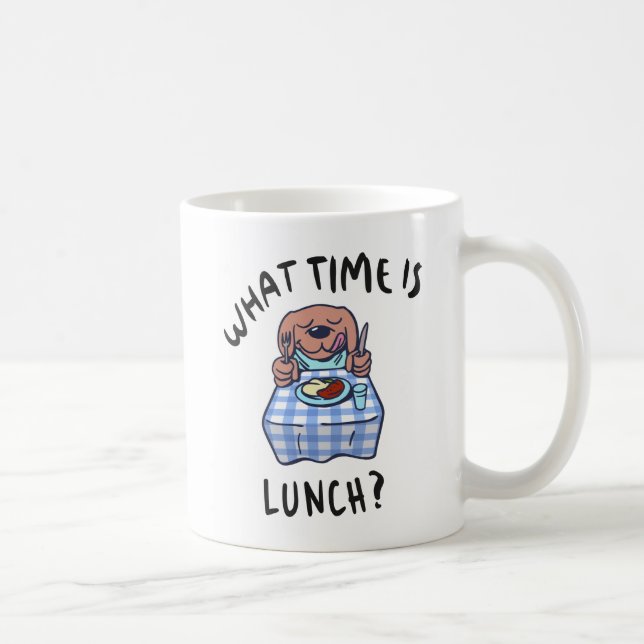 Um wie viel Uhr Mittag ist Kaffeetasse (Rechts)