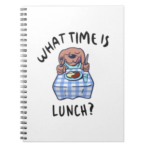 Um wie viel Uhr Mittag ist Notizblock