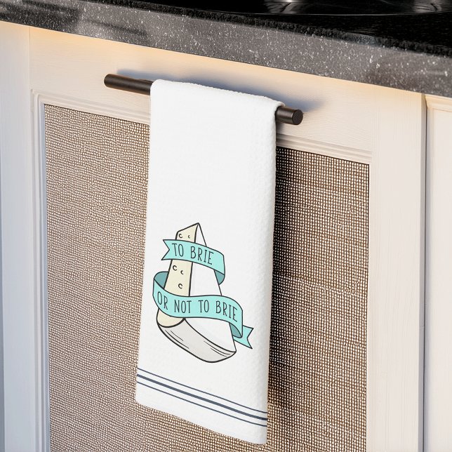 Um zu Brie oder nicht, um Niedliche Funny Cheese P Geschirrtuch (Von Creator hochgeladen)