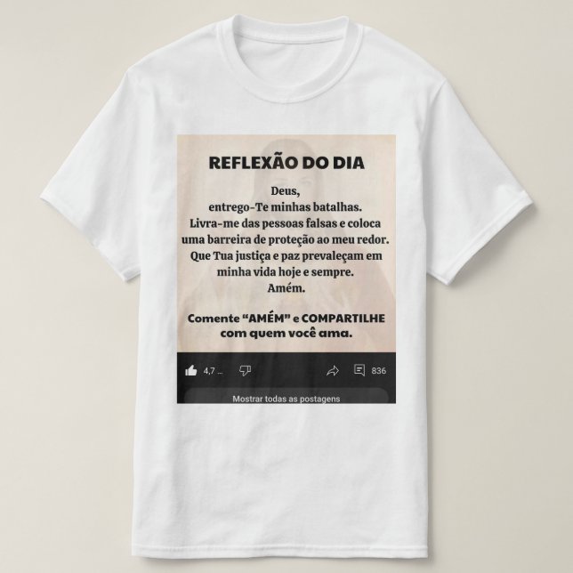 Uma camiseta Masculino gola canoa simples  T-Shirt (Design vorne)