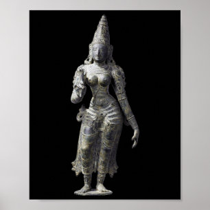 Uma Parvati Ehefrau des hinduistischen Gottes Shiv Poster