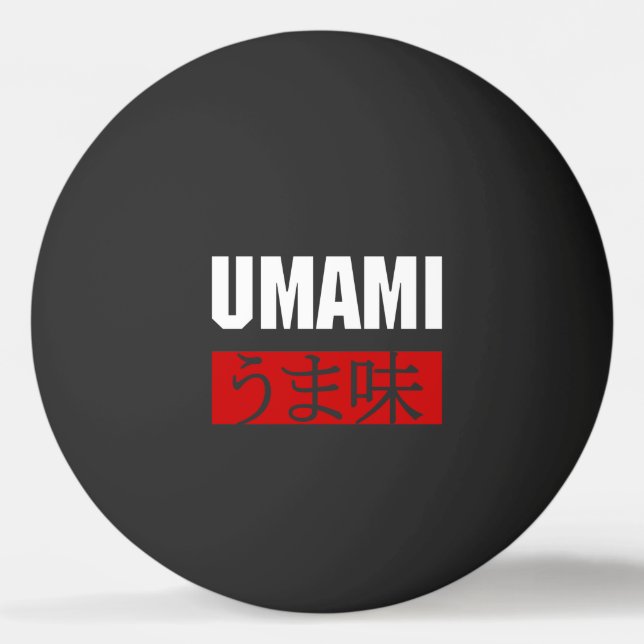 UMAMI う ま 味 PONG BALL TISCHTENNISBALL (Vorderseite)