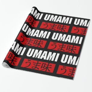 UMAMI う ま 味 WRAPPING PAPIER GESCHENKPAPIER