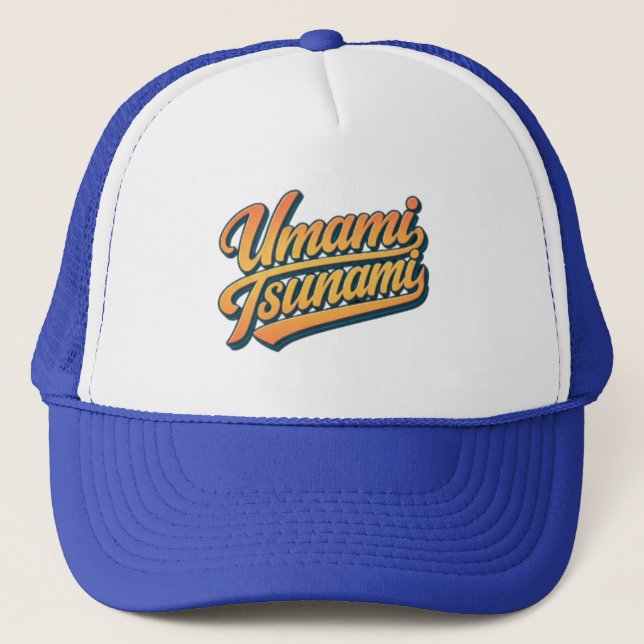 "Umami Tsunami" Cap-Design Truckerkappe (Vorderseite)