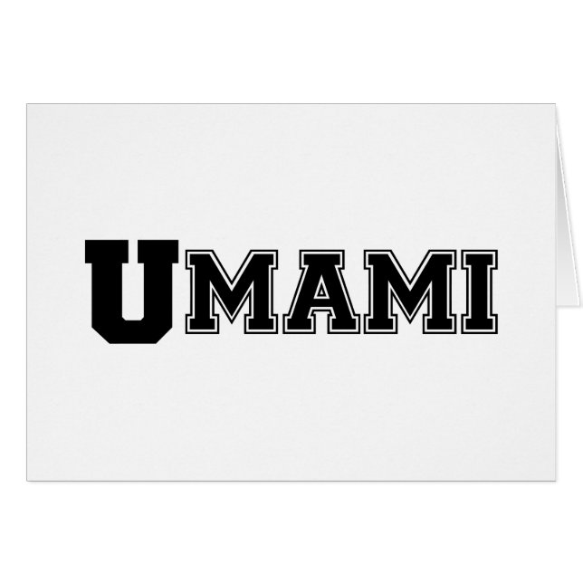 UMAMI UNI CARD (Vorderseite (Horizontal))