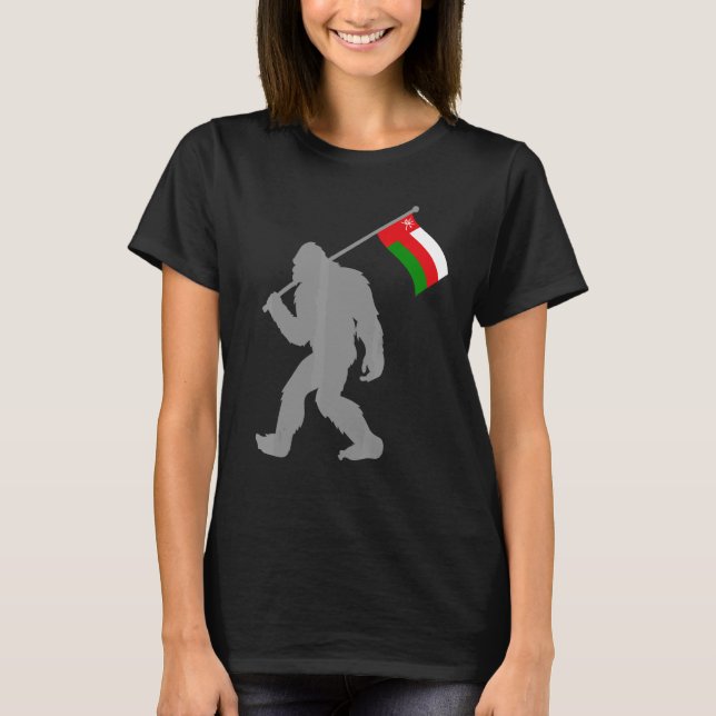 Uman- oder Omani-Flagge auf der Oman-Flagge T-Shirt (Vorderseite)