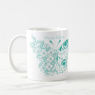 Umarme deine Verwandlung Schmetterling Kaffeetasse