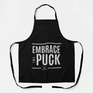 Umarme den Puck Hockey-Schürze Schürze