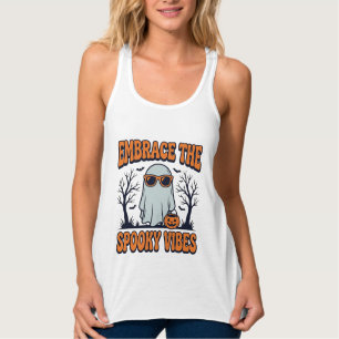 Umarme die Grusel-Vibes Geist Halloween-Shirt_1 Tank Top