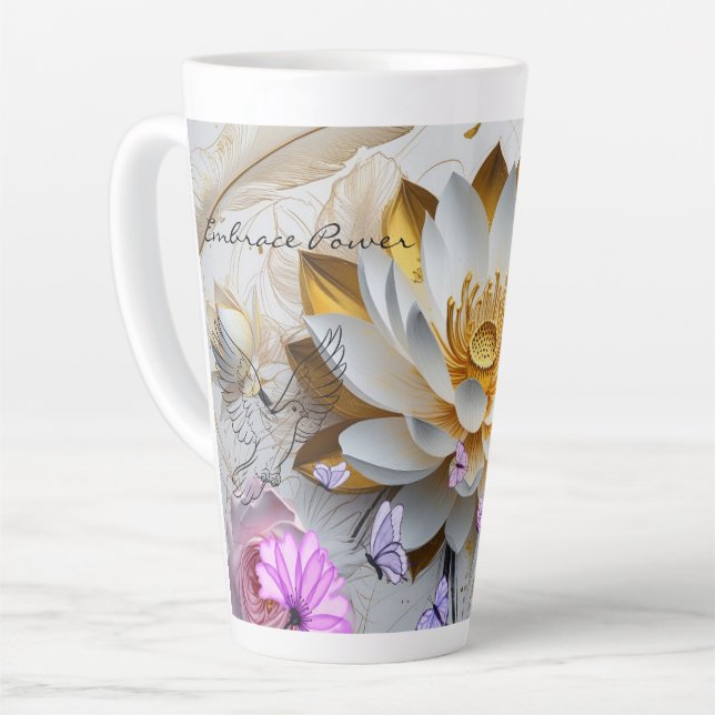 Umarme die Macht - Latte-Tasse Milchtasse (Linke Ecke)