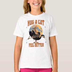 Umarme eine Katze, um dich besser zu fühlen Introv T-Shirt