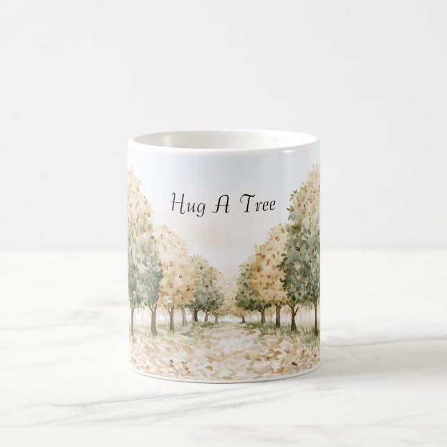 Umarme einen Baum Kaffeetasse (Mittel)