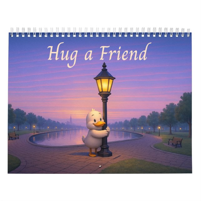 Umarme einen Freund Kalender (Titelbild)