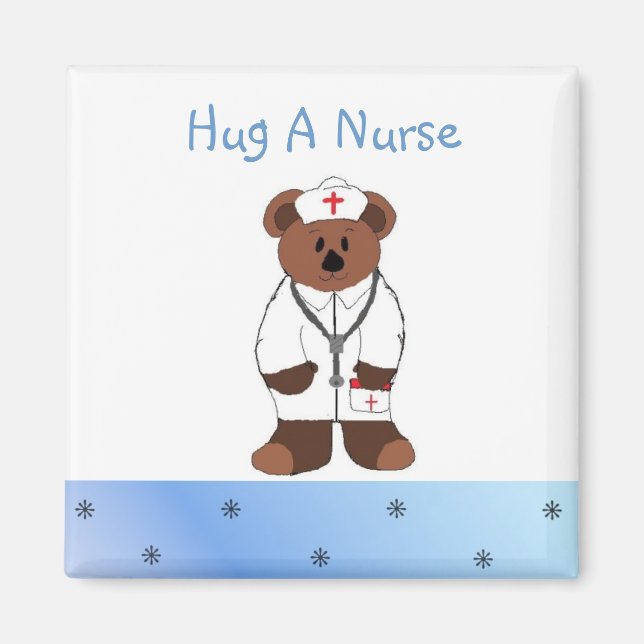 Umarme einen Krankenpfleger Magnet (Vorne)