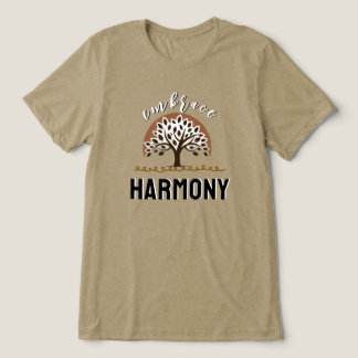 Umarme Harmonie Abstrakter Baum Tri-Blend Shirt