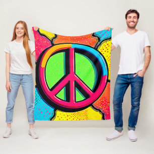 Umarme inneren Frieden und Freude Fleecedecke
