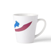 Umarme...Irgendwie Latte Tasse, fühle dich bei jed