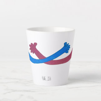 Umarme...Irgendwie Latte Tasse, fühle dich bei jed Milchtasse