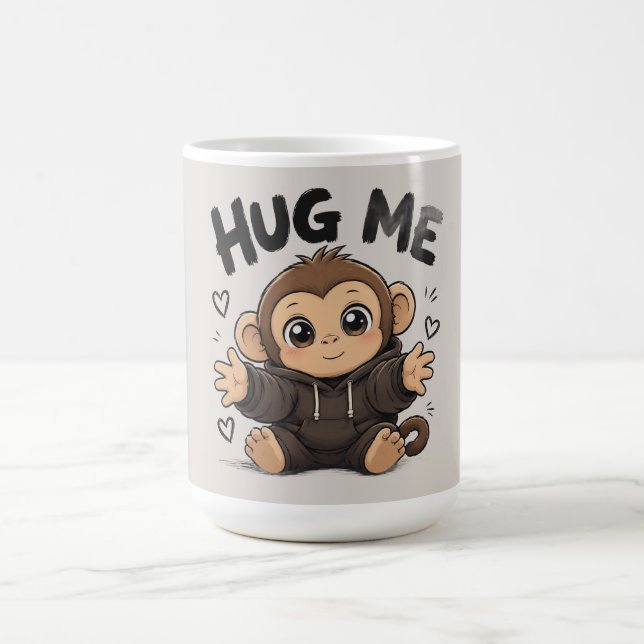 Umarme mich Affe Kaffeetasse (Mittel)