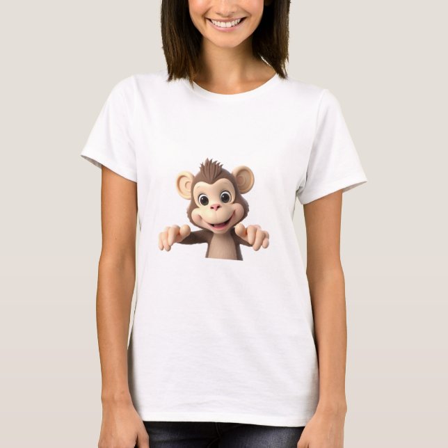 Umarme mich Affe T-Shirt (Vorderseite)