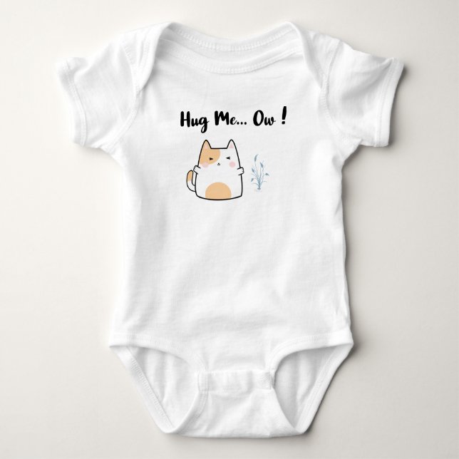 Umarme mich… Au ! Baby Strampler (Vorderseite)