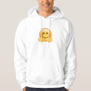 Umarmen des Gesichtes Emoji Hoodie
