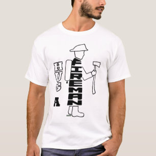 UMARMEN SIE EIN FEUERWEHRMANN-T-SHIRT T-Shirt