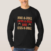 Umarmen Sie einen Bull Liebe einen Bull und küssen