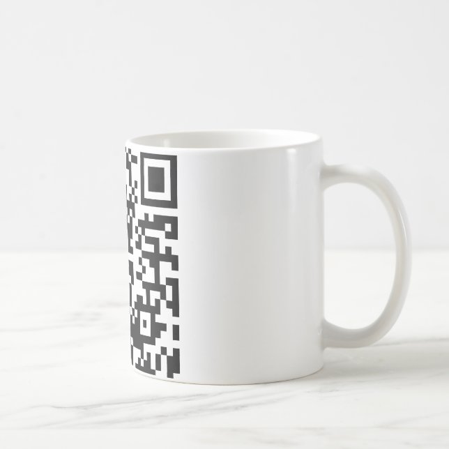 Umarmen Sie einen Code des Aussenseiter-QR Kaffeetasse (Rechts)