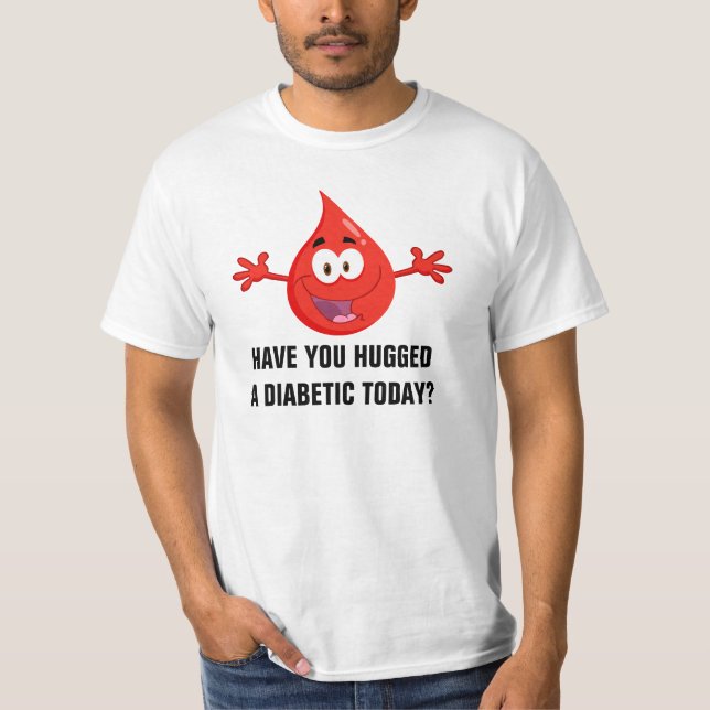 Umarmen Sie einen Diabetiker T-Shirt (Vorderseite)