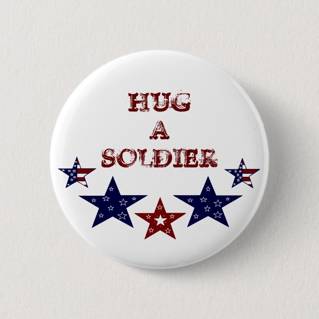 UMARMEN Sie einen SOLDAT Knopf Button (Vorderseite)
