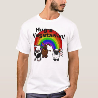 Umarmen Sie einen Veggie-T - Shirt