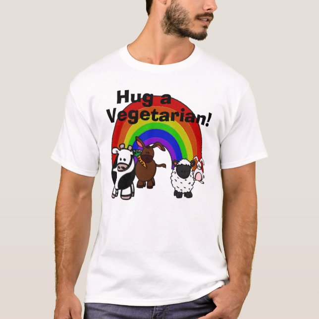 Umarmen Sie einen Veggie-T - Shirt (Vorderseite)