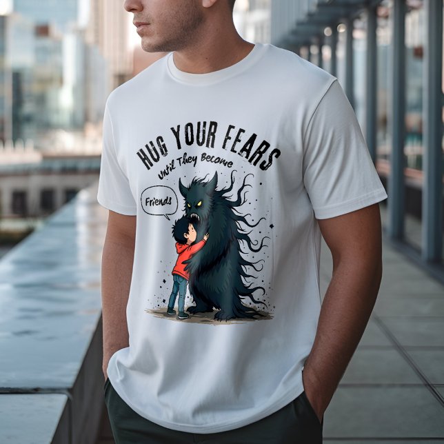 Umarmen Sie Ihre Ängste - Überwinden Sie Motiviere T-Shirt (Von Creator hochgeladen)