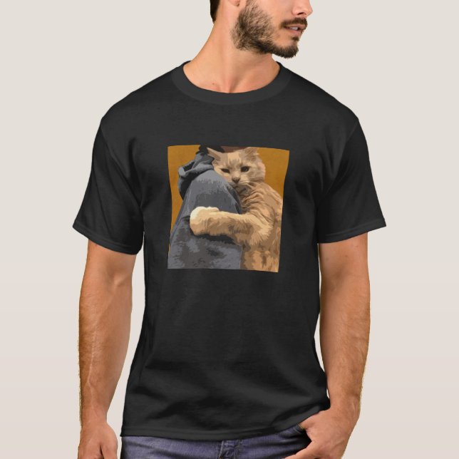 Umarmen Sie Ihre Katze T-Shirt (Vorderseite)