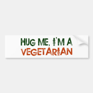 Umarmen Sie mich, den ich ein Vegetarier bin Autoaufkleber