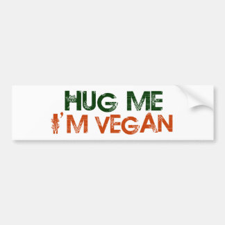 Umarmen Sie mich, den ich vegan bin Autoaufkleber