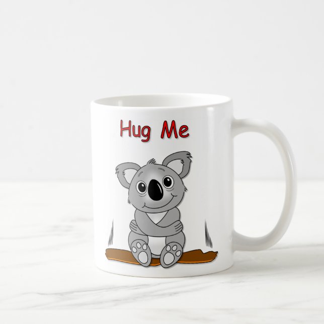 Umarmen Sie mich Koala-Tasse Tasse (Rechts)
