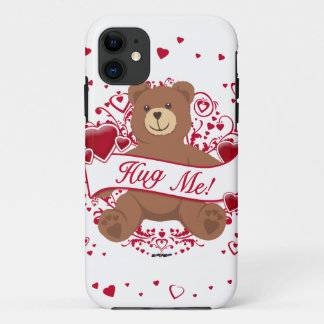 Umarmen Sie mich! Valentinstag Teddybär iPhone 11 Hülle