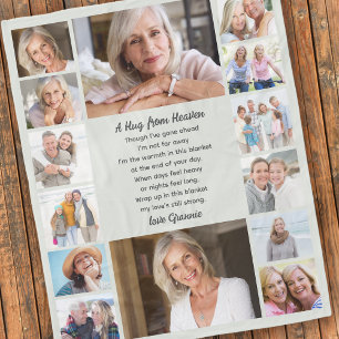 Umarmung aus dem Heaven Gedicht Multi Foto Collage Fleecedecke