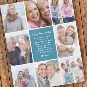 Umarmung aus dem Himmelsfoto-Collage-Beileid Fleecedecke