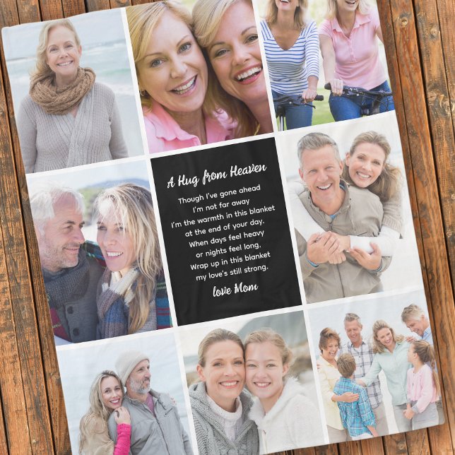 Umarmung aus dem Himmelsfoto-Collage-Beileid Fleecedecke (Von Creator hochgeladen)